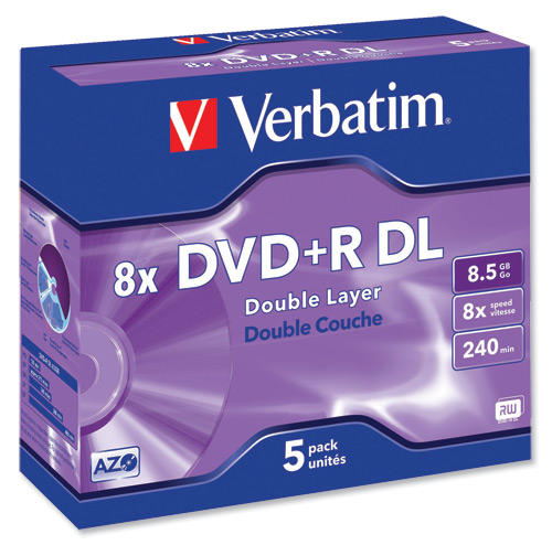 Verbatim DVD+R Double Layer 5 stuks Top Merken Winkel